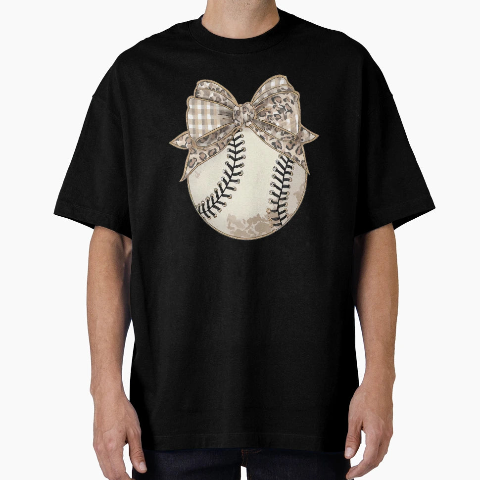 Baseball Bow T-Shirt - Graphic Print Men Women - T-Shirt, Sweatshirt, Hoodie
