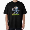 Robot Playing Football T-Shirt - Graphic Print Men Women - T-Shirt, Sweatshirt, Hoodie