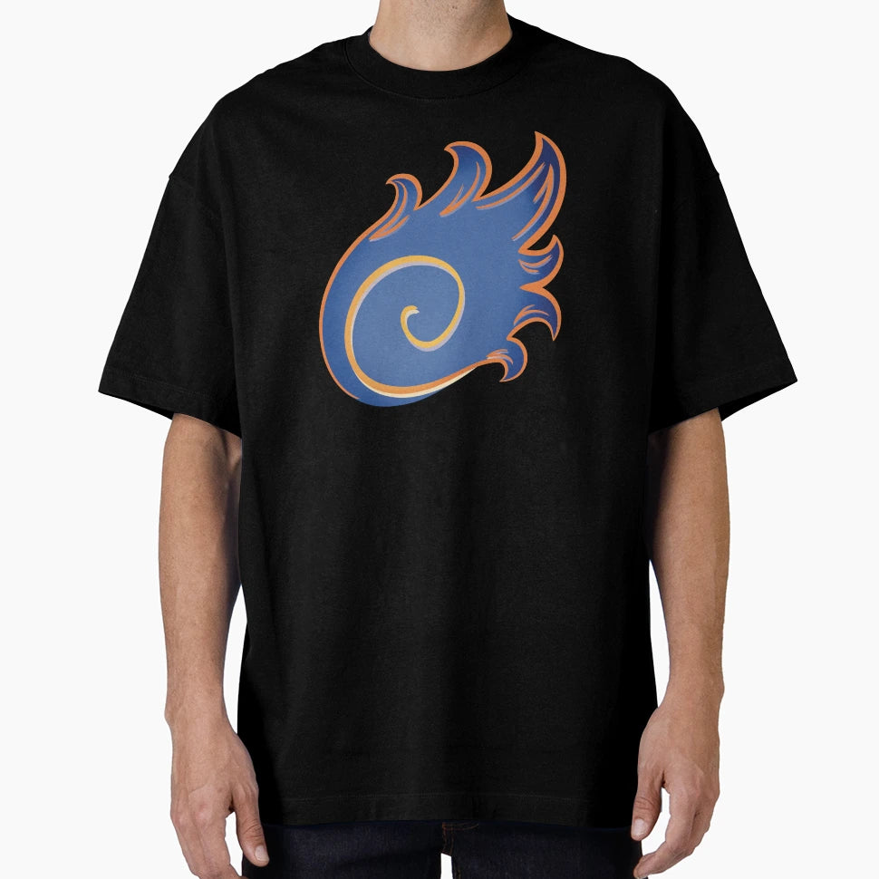 Blue And Orange Fantasy Fireball Dnd T-Shirt - Novelty Apparel Unisex - T-Shirt, Sweatshirt, Hoodie