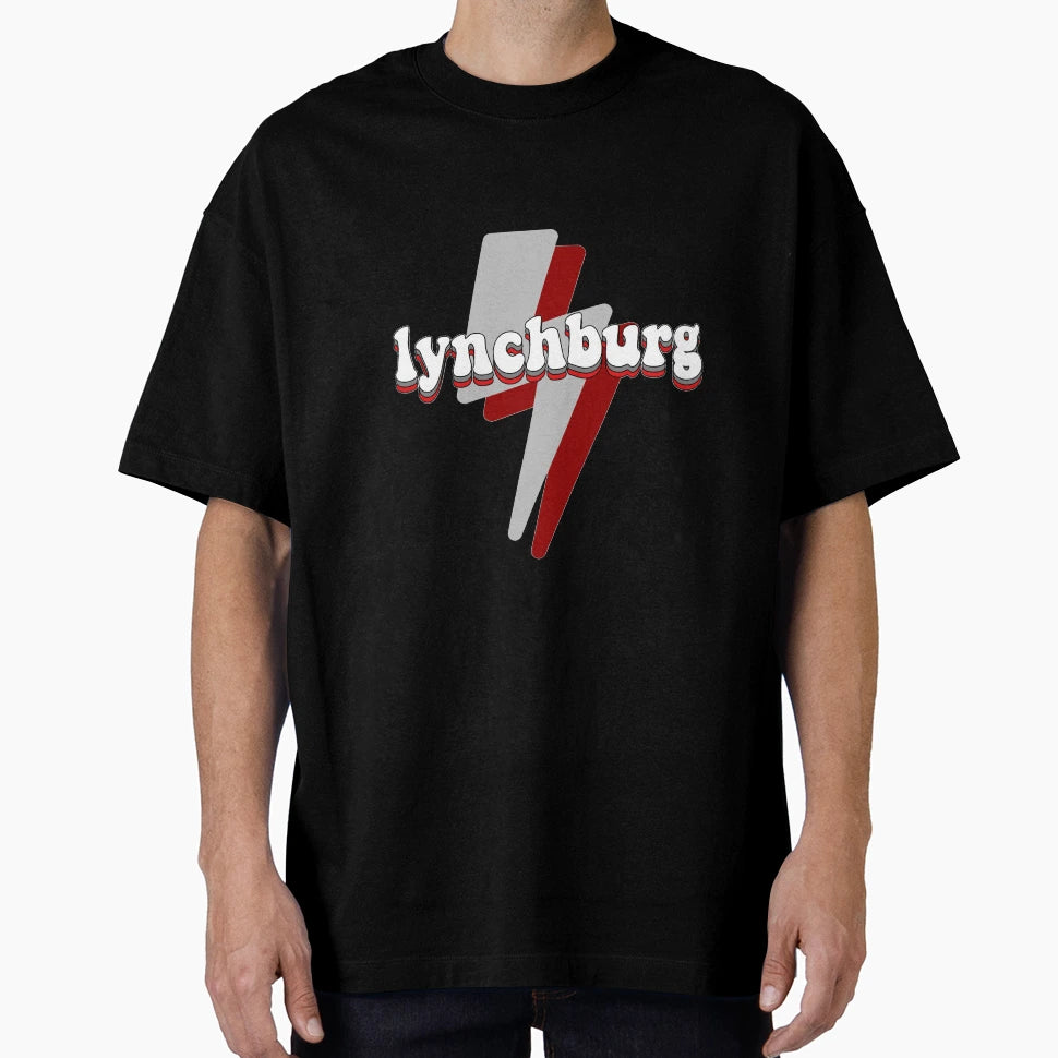 University Lynchburg Lightning Bolt T-Shirt - Novelty Apparel for Adults - T-Shirt, Sweatshirt, Hoodie