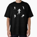 Football Player Pattern Black Available T-Shirt - Trendy Graphic Unisex - T-Shirt, Sweatshirt, Hoodie