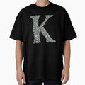 Skull Alphabet K T-Shirt - Aesthetic Graphic Unisex - T-Shirt, Sweatshirt, Hoodie