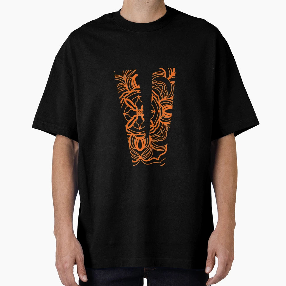 Mandala V Cut Out T-Shirt - Graphic Print Unisex - T-Shirt, Sweatshirt, Hoodie