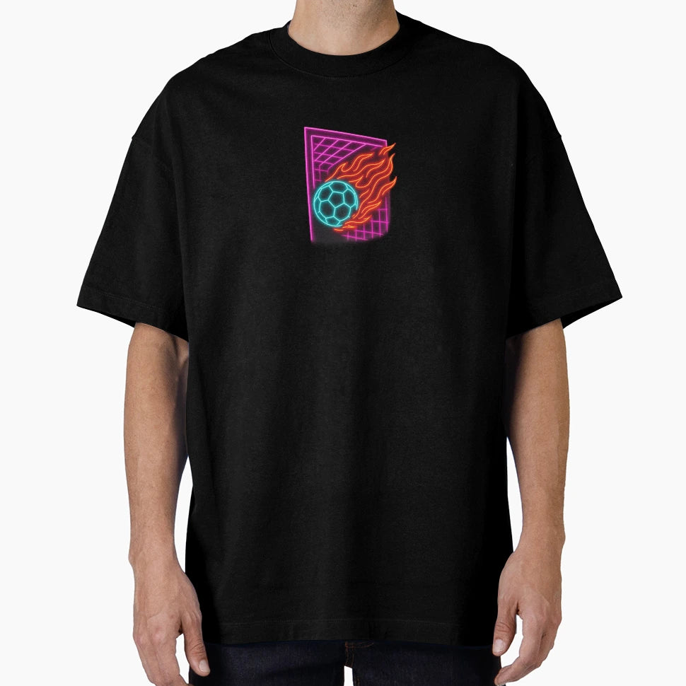 Neon Soccer Goal Neon Football Goal T-Shirt - Streetwear Style for Adults - T-Shirt, Sweatshirt, Hoodie