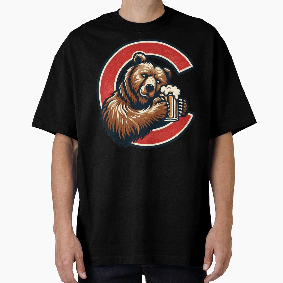 Red C Cornell Bear T-Shirt - Graphic Print Men Women - T-Shirt, Sweatshirt, Hoodie