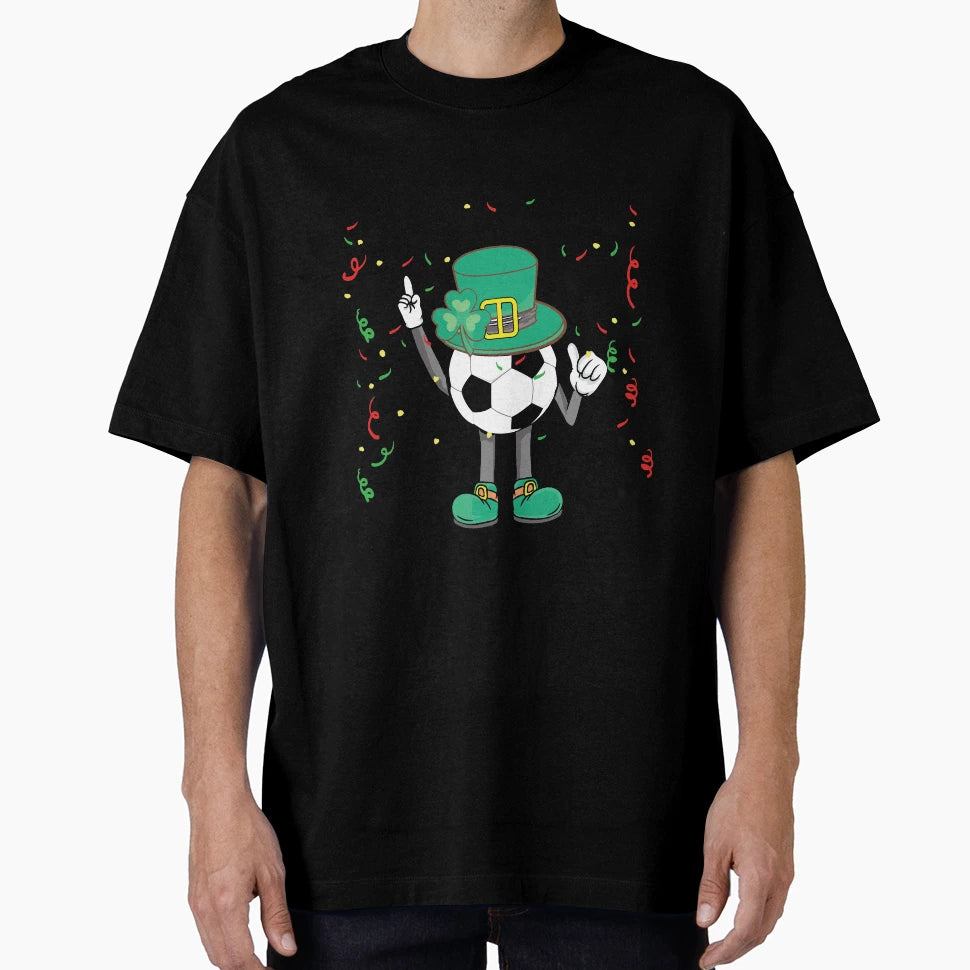St Patricks Day Soccer Leprechaun Sports T-Shirt - Unique Graphic Men Women - T-Shirt, Sweatshirt, Hoodie