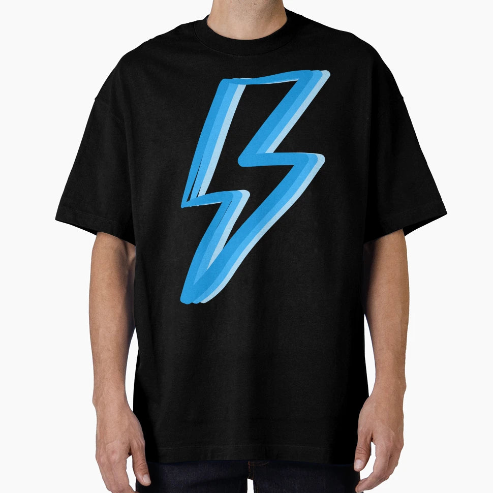 Blue Preppy Open Lightning T-Shirt - Casual Everyday Wear Men Women - T-Shirt, Sweatshirt, Hoodie