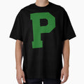 Alphabet Green P Sports Letter P T-Shirt - Trendy Graphic Unisex - T-Shirt, Sweatshirt, Hoodie