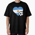 Argentina Soccer Heart T-Shirt - Graphic Print for Adults - T-Shirt, Sweatshirt, Hoodie
