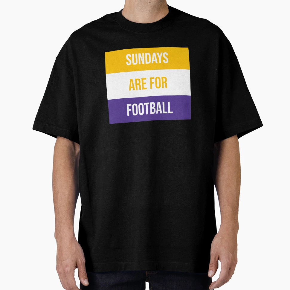 Sundays Are Football T-Shirt - Aesthetic Graphic for Adults - T-Shirt, Sweatshirt, Hoodie