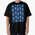 Blue Lightning Bolts Pattern T-Shirt - Trendy Graphic Unisex - T-Shirt, Sweatshirt, Hoodie