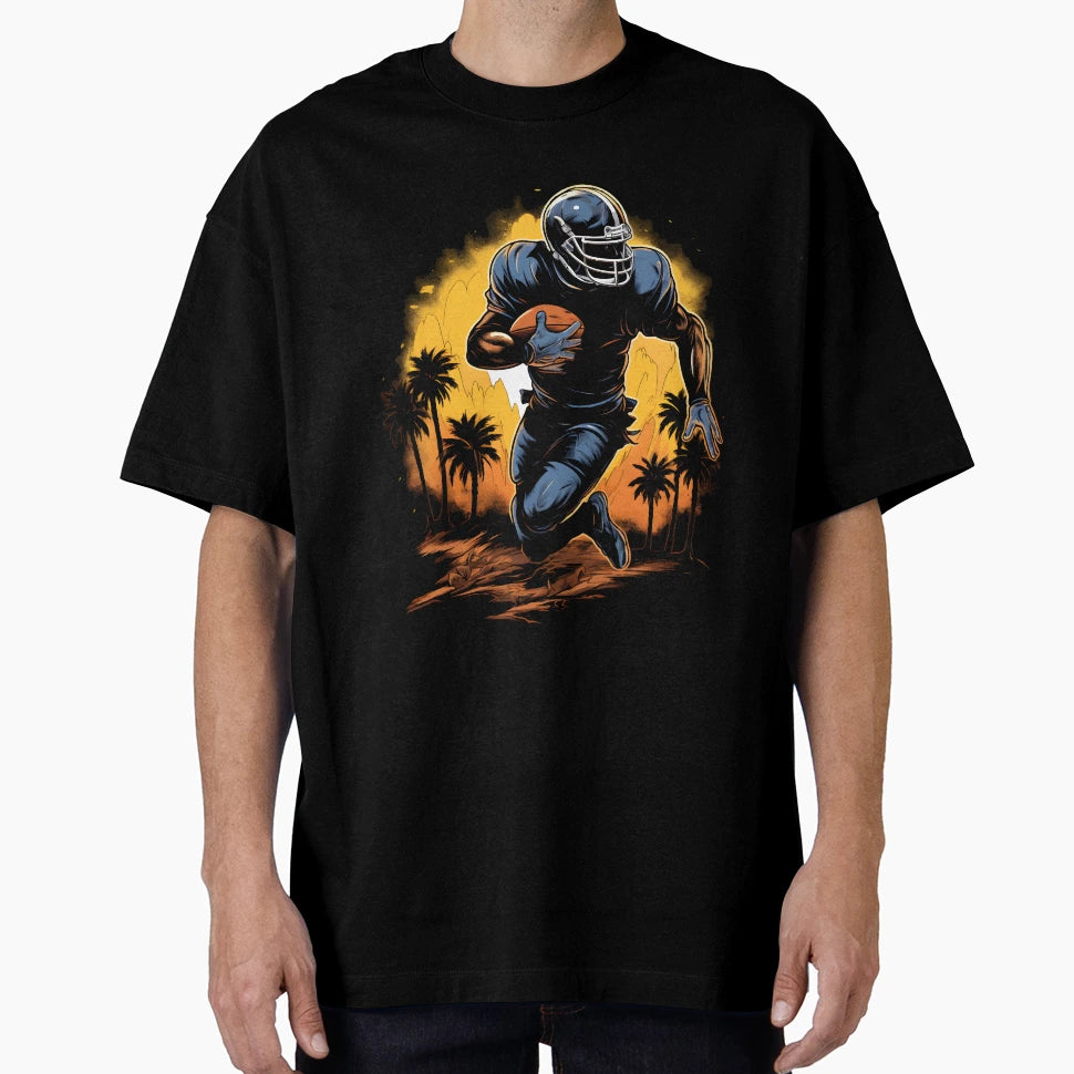 American Football Rugby Player T-Shirt - Graphic Print for Adults - T-Shirt, Sweatshirt, Hoodie