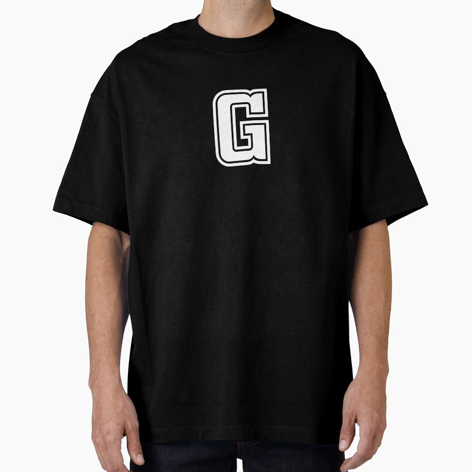 Letter G Initial G Varsity White T-Shirt - Streetwear Style Men Women - T-Shirt, Sweatshirt, Hoodie