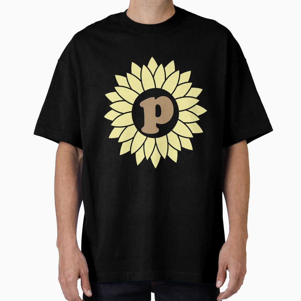 P Sunflower T-Shirt - Minimalist Print Men Women - T-Shirt, Sweatshirt, Hoodie