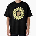 P Sunflower T-Shirt - Minimalist Print Men Women - T-Shirt, Sweatshirt, Hoodie