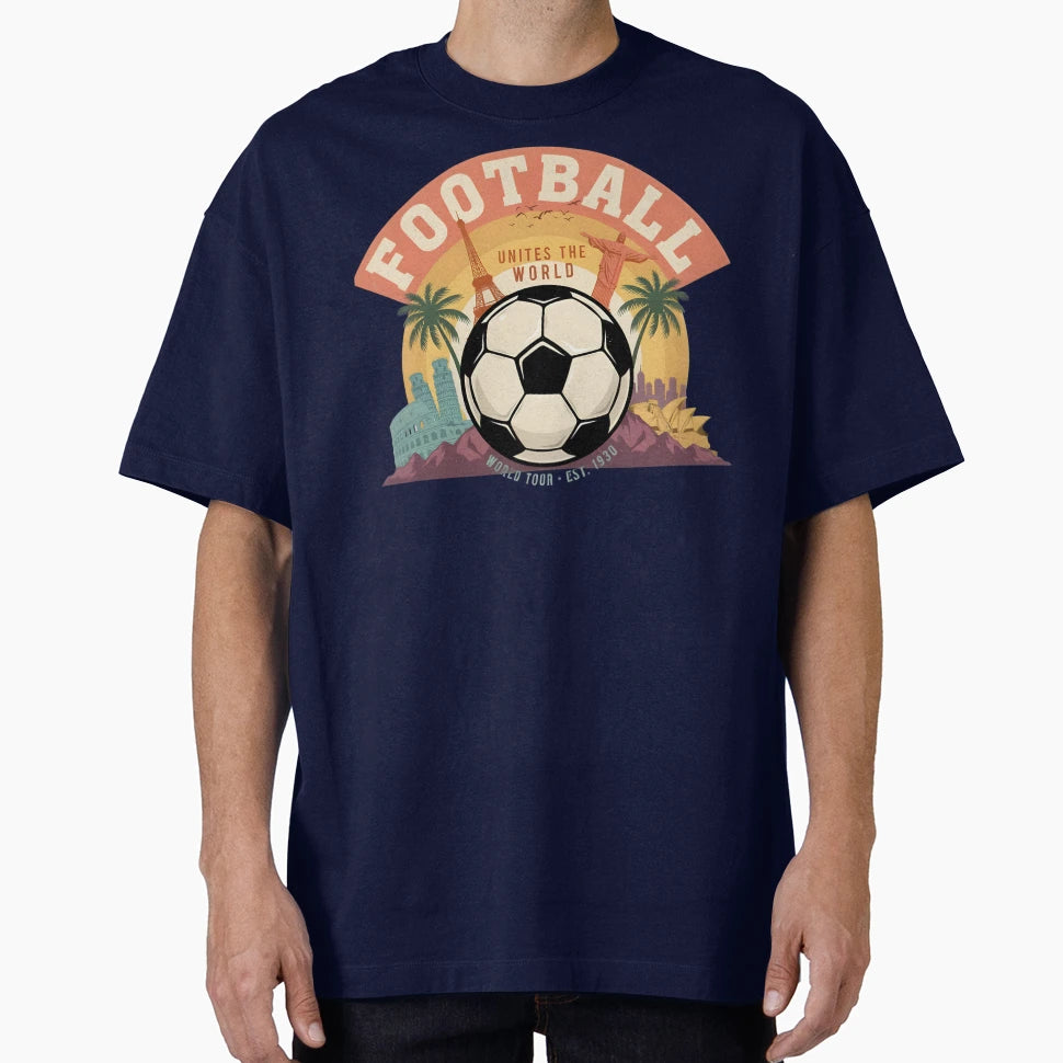 Football Soccer World United As One T-Shirt - Trendy Graphic Men Women - T-Shirt, Sweatshirt, Hoodie