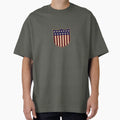 Us Shield Textured T-Shirt - Fun Novelty Design Unisex - T-Shirt, Sweatshirt, Hoodie