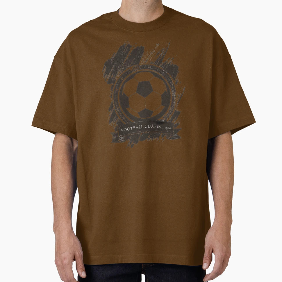 Football Club Crest Soccer Ball Emblem T-Shirt - Aesthetic Graphic Unisex - T-Shirt, Sweatshirt, Hoodie