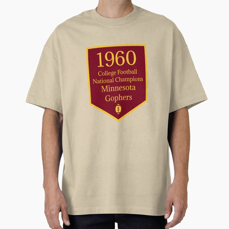 Cfb National Champions Minnesota 1960 T-Shirt - Graphic Print Unisex - T-Shirt, Sweatshirt, Hoodie