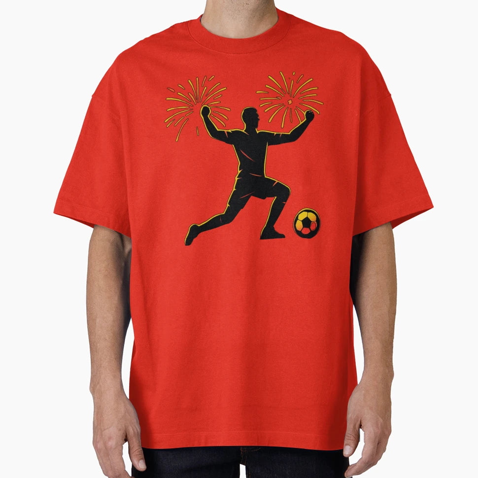 Goal Celebration Fireworks Soccer Fan T-Shirt - Graphic Print Men Women - T-Shirt, Sweatshirt, Hoodie