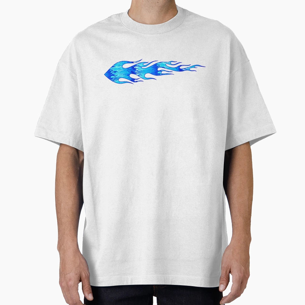 Blue Flames T-Shirt - Novelty Apparel Unisex - T-Shirt, Sweatshirt, Hoodie