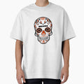 Sugar Skull Chicago Football T-Shirt - Minimalist Print Men Women - T-Shirt, Sweatshirt, Hoodie