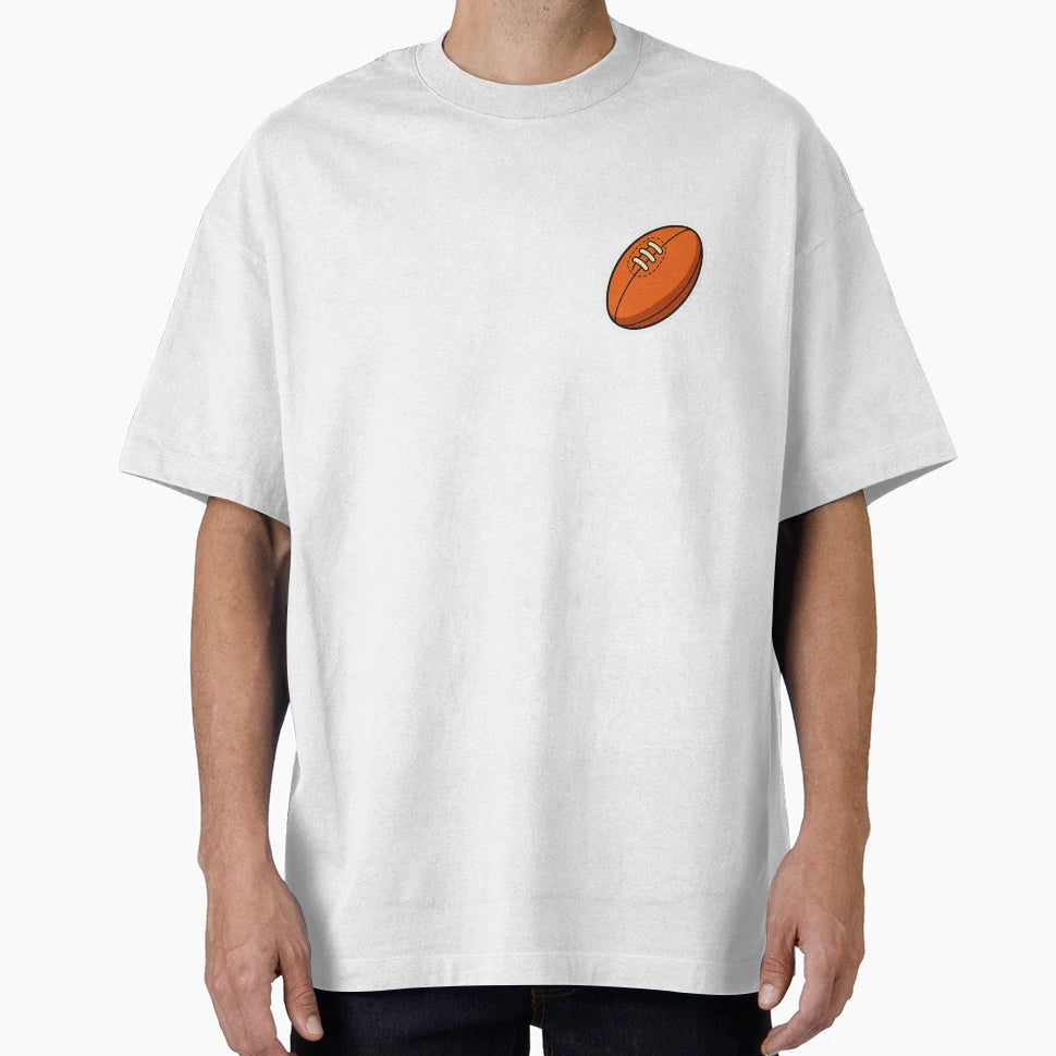 Red Afl Ball Footy T-Shirt - Trendy Graphic Men Women - T-Shirt, Sweatshirt, Hoodie