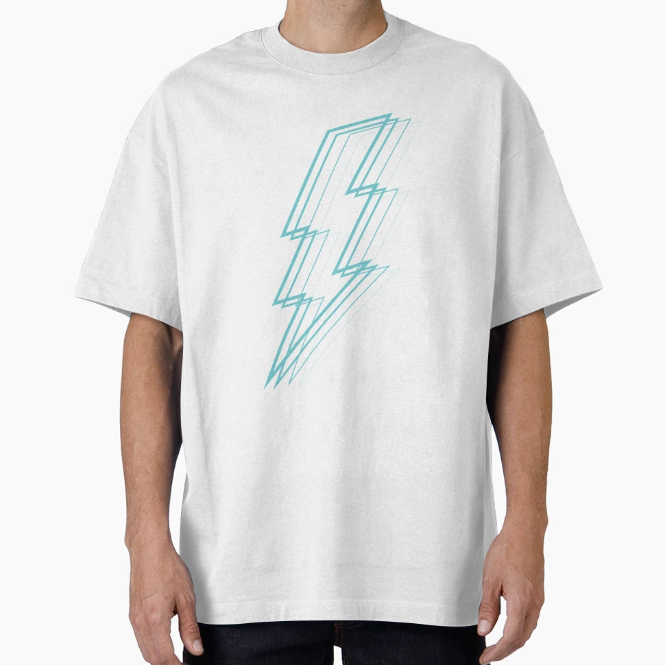 Turquoise Lightning T-Shirt - Trendy Graphic Men Women - T-Shirt, Sweatshirt, Hoodie