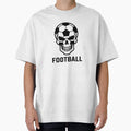 Edgy Football Fan Skull Gothic Logo T-Shirt - Minimalist Print Men Women - T-Shirt, Sweatshirt, Hoodie