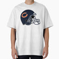 Chicago Football Helmet T-Shirt - Novelty Apparel Men Women - T-Shirt, Sweatshirt, Hoodie