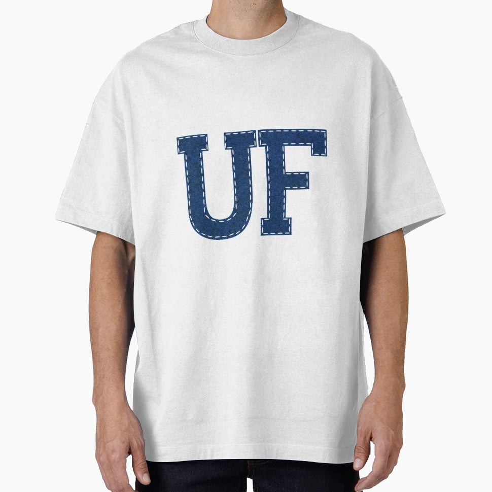 Uf Sewn Blue T-Shirt - Graphic Print Men Women - T-Shirt, Sweatshirt, Hoodie