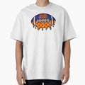 Bleed Orange Drip Football T-Shirt - Aesthetic Graphic Men Women - T-Shirt, Sweatshirt, Hoodie