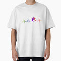 Ice Hockey Heartbeat Watercolor T-Shirt - Unique Graphic for Adults - T-Shirt, Sweatshirt, Hoodie