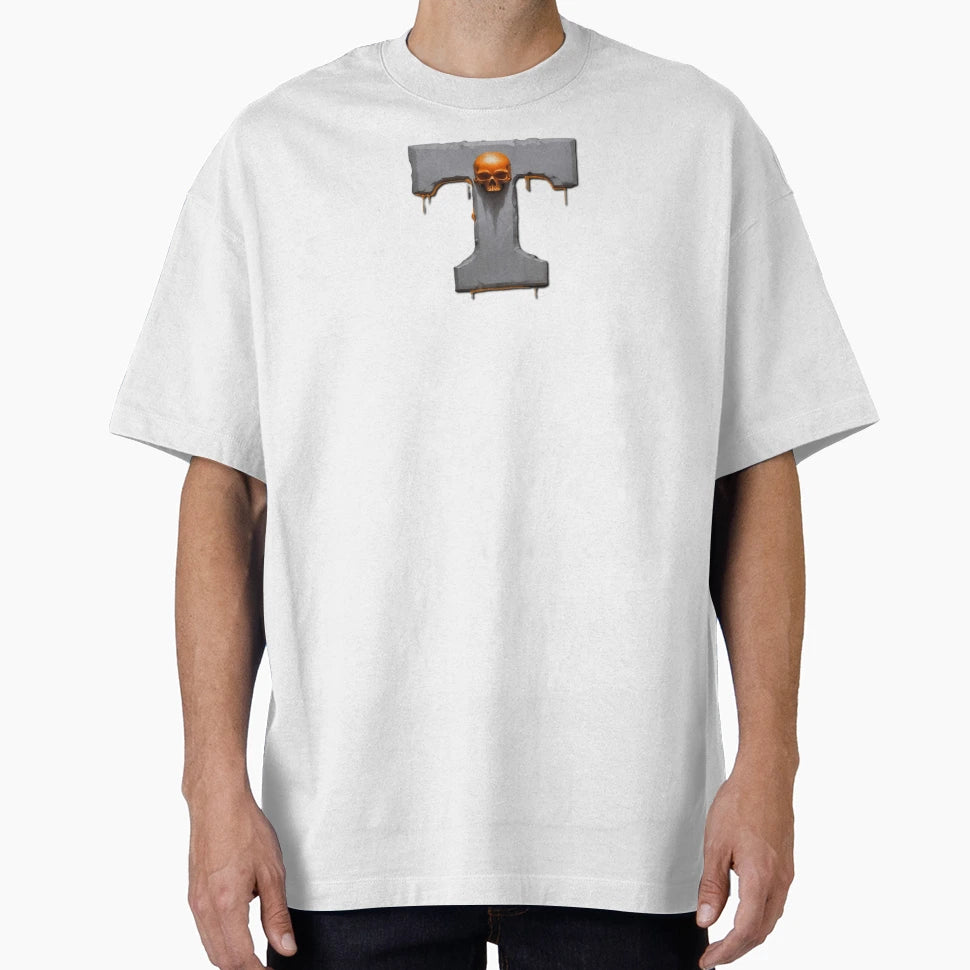 Gray Skull T Orange T-Shirt - Novelty Apparel Unisex - T-Shirt, Sweatshirt, Hoodie