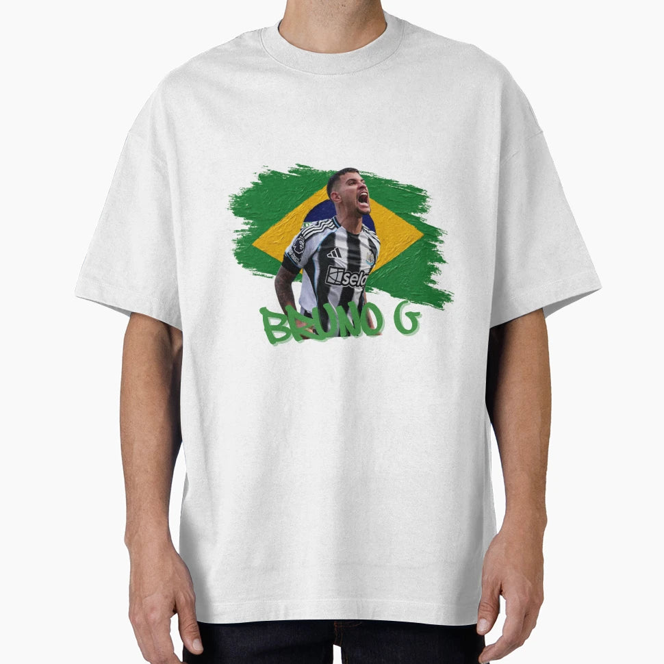 Bruno G Brazil And Newcastle United T-Shirt - Novelty Apparel Men Women - T-Shirt, Sweatshirt, Hoodie