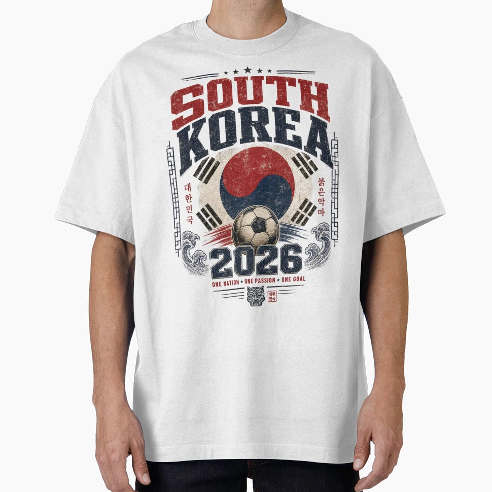 South Korea 2026 Football World Cup Glory T-Shirt - Graphic Print Unisex - T-Shirt, Sweatshirt, Hoodie