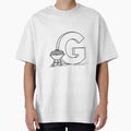 Illustration Letter G Beside Grill T-Shirt - Streetwear Style for Adults - T-Shirt, Sweatshirt, Hoodie