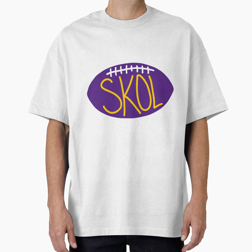 Skol Mn Minnesota Vikings Skol Mn Outline T-Shirt - Novelty Apparel Unisex - T-Shirt, Sweatshirt, Hoodie