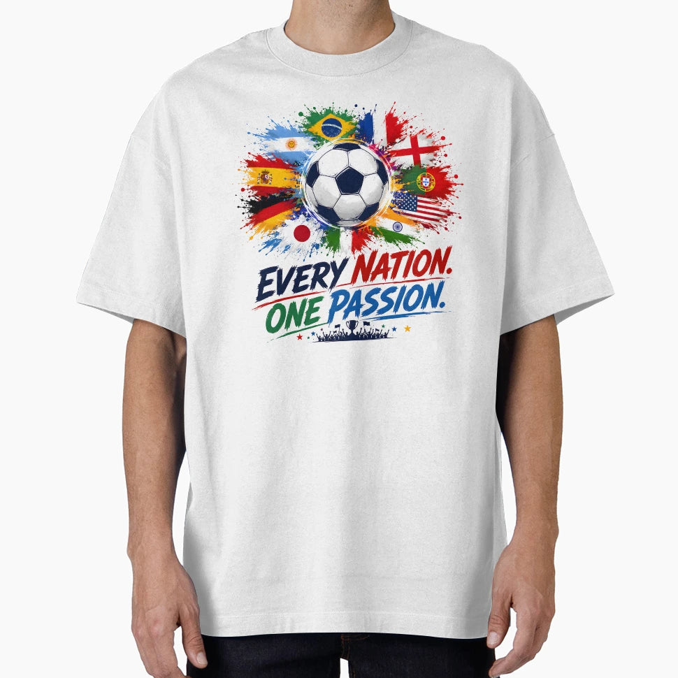 Every Nation One Team Fifa T-Shirt - Minimalist Print Men Women - T-Shirt, Sweatshirt, Hoodie