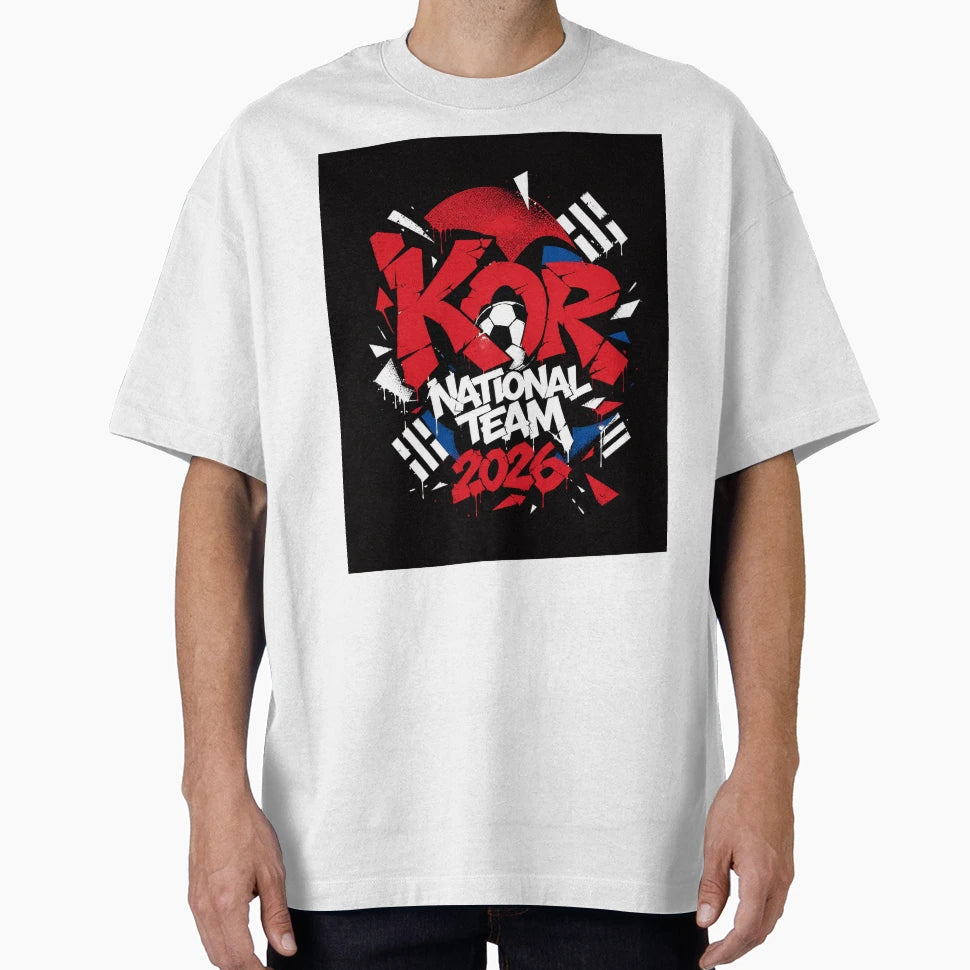Korea Sports Graffiti T-Shirt - Novelty Apparel for Adults - T-Shirt, Sweatshirt, Hoodie
