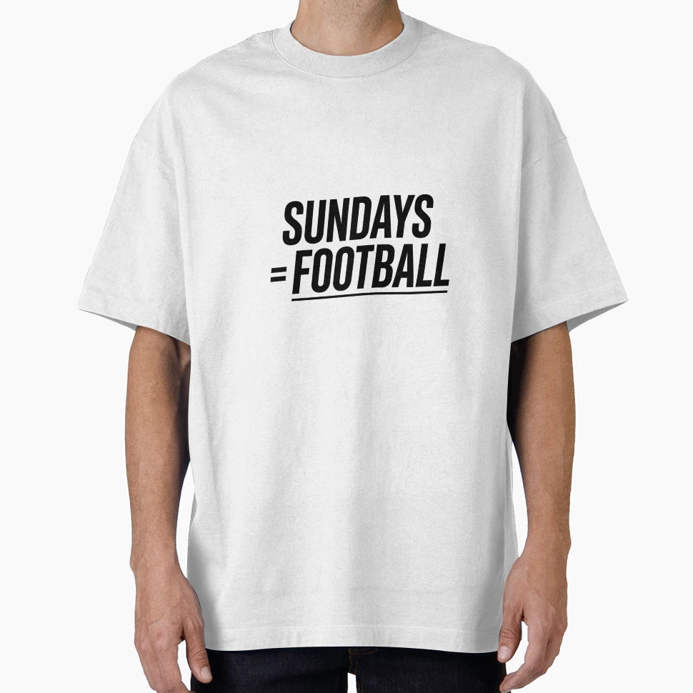 Sundays Equal Football Weekend Football T-Shirt - Trendy Graphic Men Women - T-Shirt, Sweatshirt, Hoodie