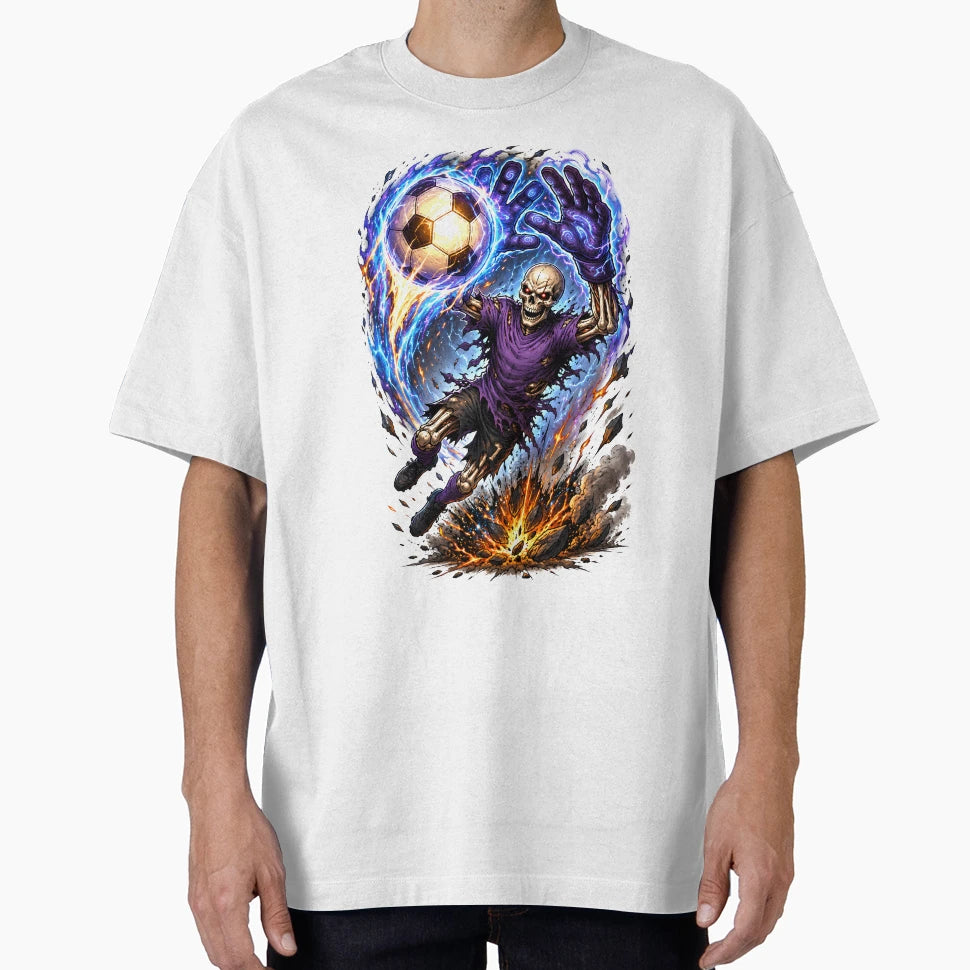 Skullkeeper Goalkeeper Dark Fantasy T-Shirt - Aesthetic Graphic Unisex - T-Shirt, Sweatshirt, Hoodie