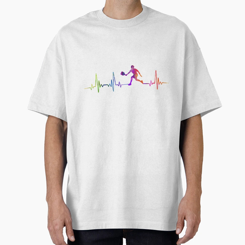 Pickleball Heartbeat Watercolor T-Shirt - Minimalist Print for Adults - T-Shirt, Sweatshirt, Hoodie