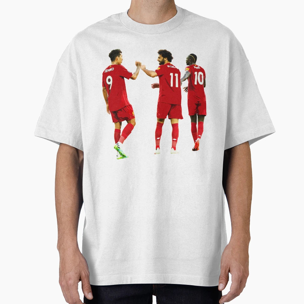 Deadly Trio Firmino Salah Mane T-Shirt - Minimalist Print for Adults - T-Shirt, Sweatshirt, Hoodie