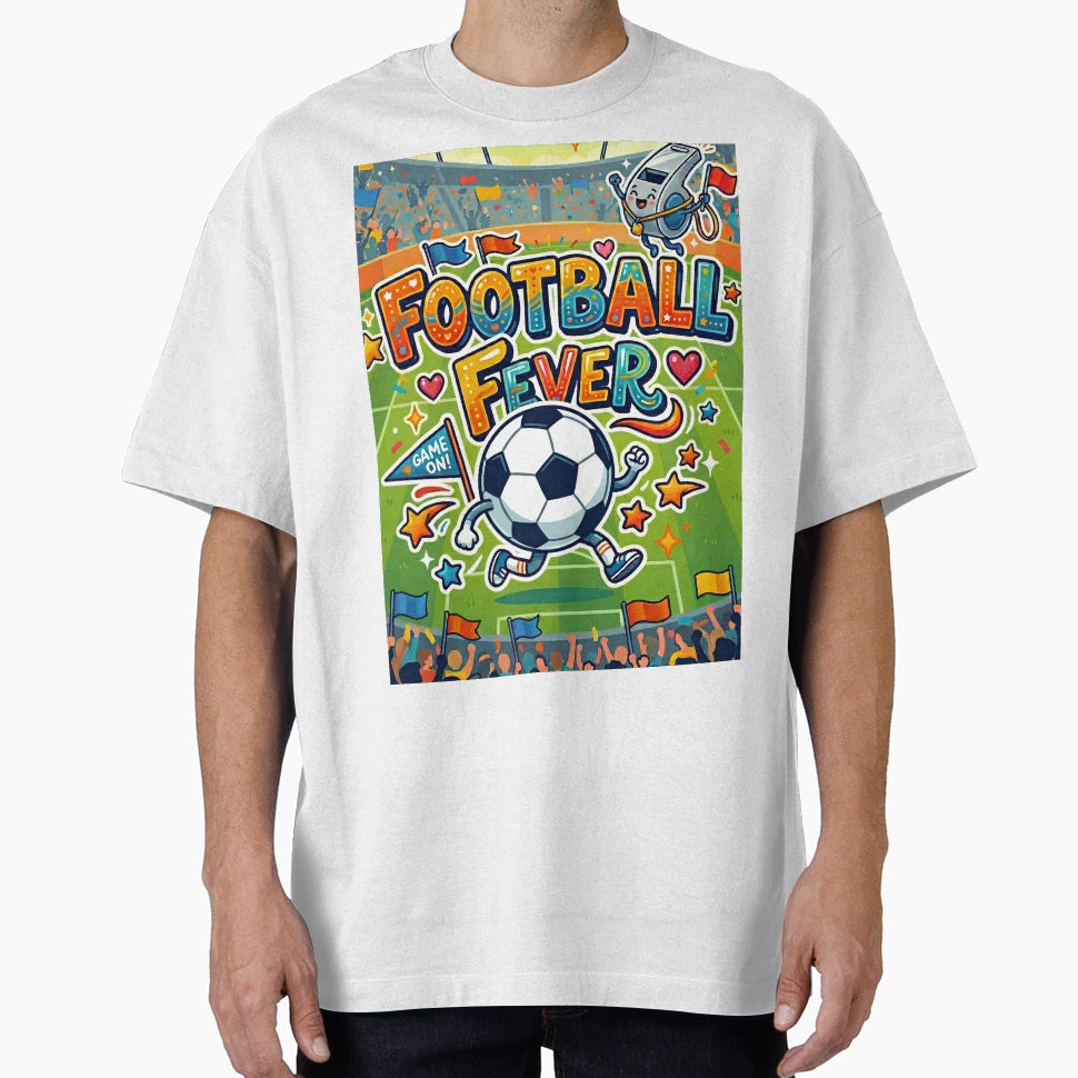 Football Fever Cartoon Stadium Mascot T-Shirt - Streetwear Style Men Women - T-Shirt, Sweatshirt, Hoodie