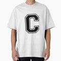 Letter C Black T-Shirt - Streetwear Style Men Women - T-Shirt, Sweatshirt, Hoodie