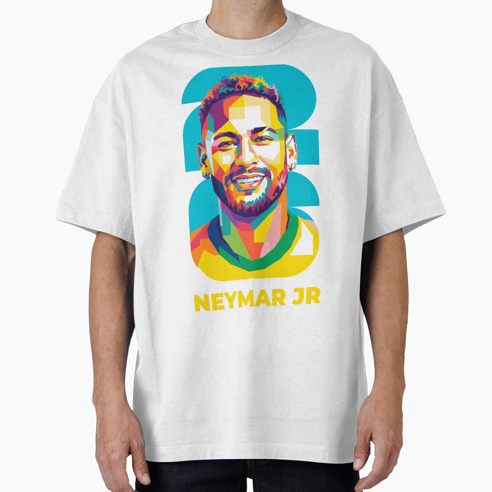 Neymar Jr Joga Bonito Pop Art T-Shirt - Fun Novelty Design Men Women - T-Shirt, Sweatshirt, Hoodie