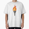 Olympic Flame Burning Brightly Torch T-Shirt - Unique Graphic for Adults - T-Shirt, Sweatshirt, Hoodie