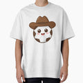 Kawaii Cowboy Soccer Ball T-Shirt - Novelty Apparel for Adults - T-Shirt, Sweatshirt, Hoodie