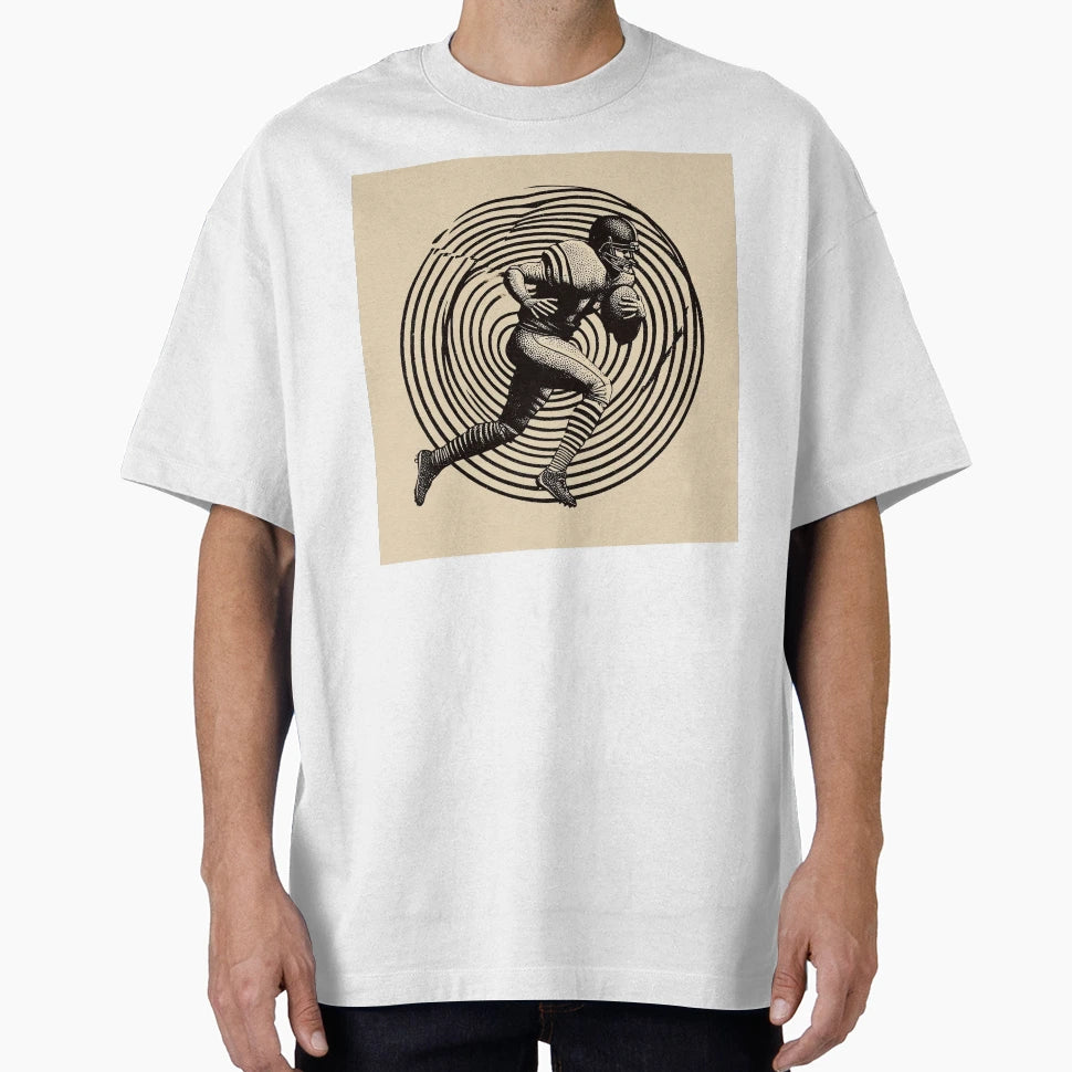 Football Player Motion T-Shirt - Streetwear Style for Adults - T-Shirt, Sweatshirt, Hoodie